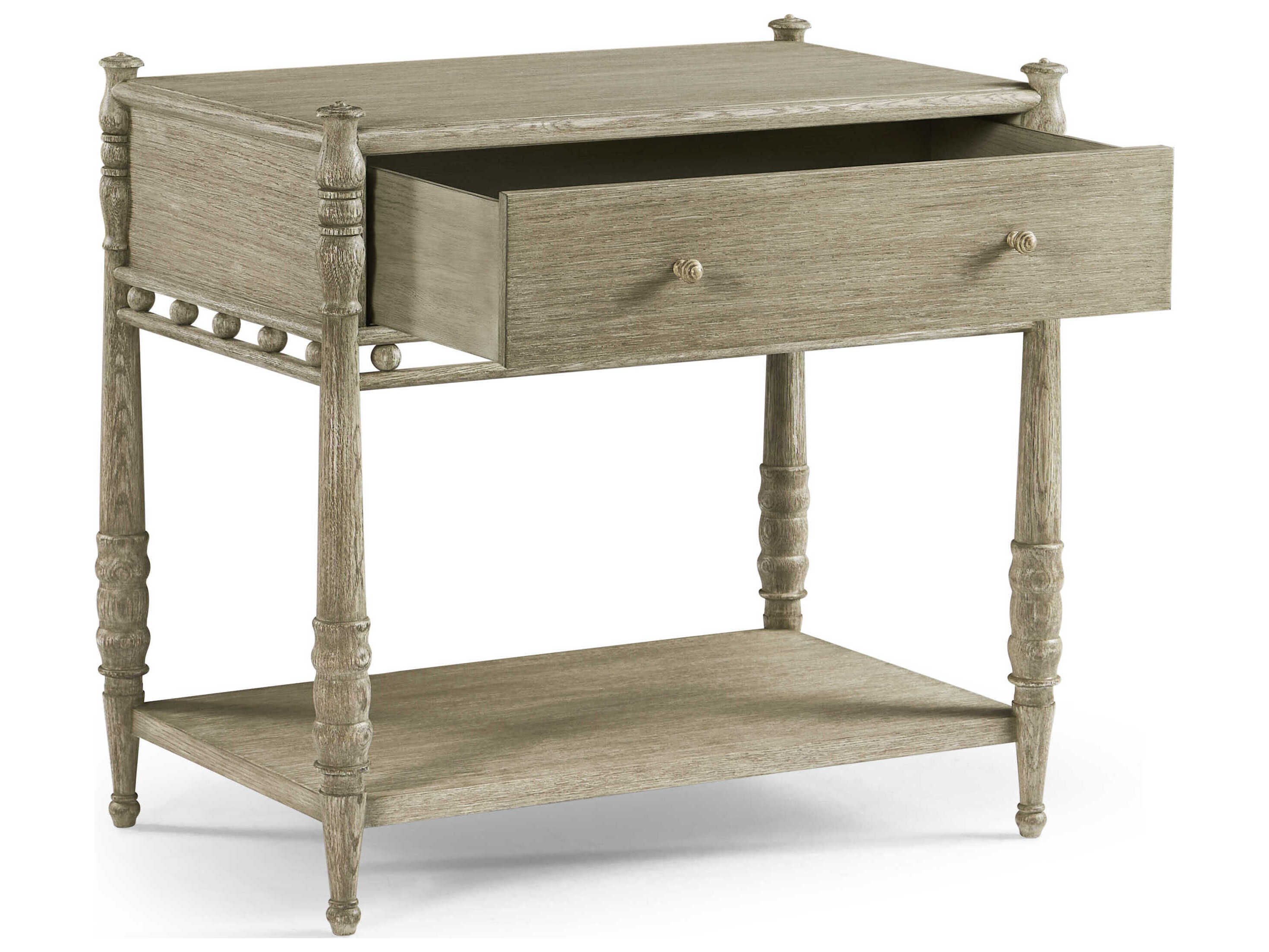 Jonathan Charles William Yeoward 1-Drawer Oak Wood Nightstand