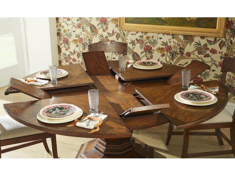 Jonathan Charles Jc Casual Acacia Wood Dining Room Set
