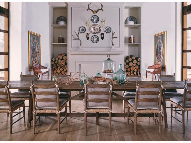 Jonathan Charles Timeless Oak Wood Dining Room Set