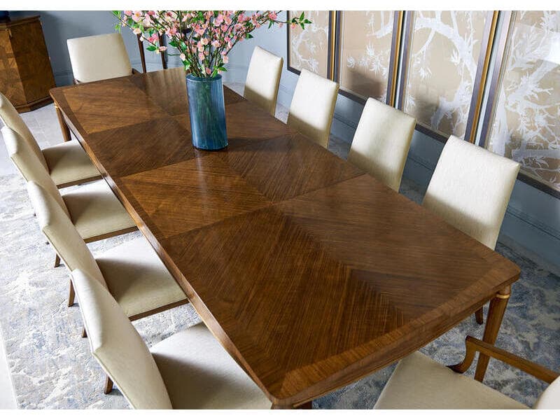 Jonathan Charles Toulouse Walnut Wood Dining Room Set