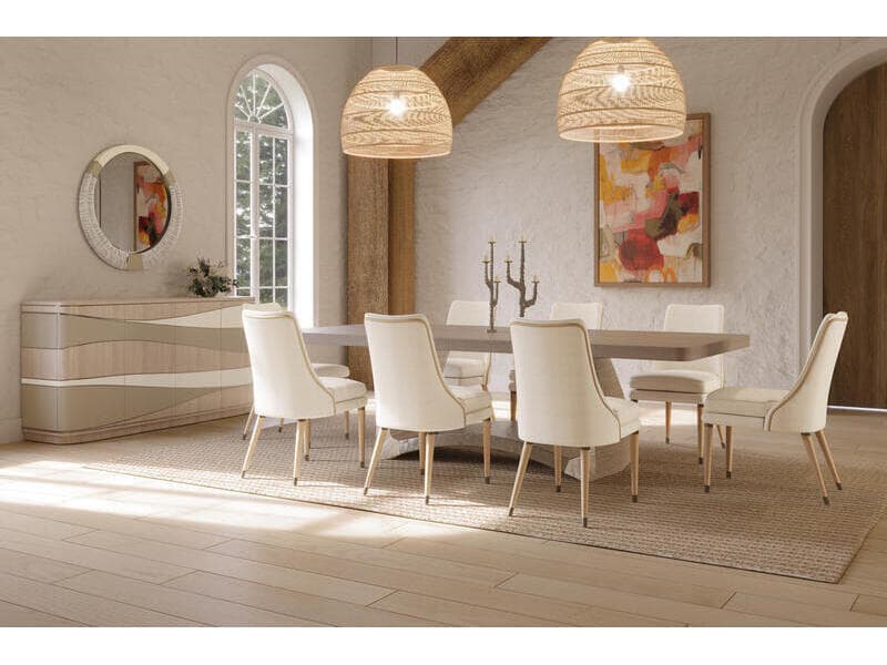 Jonathan Charles Water Oak Wood Dining Room Set