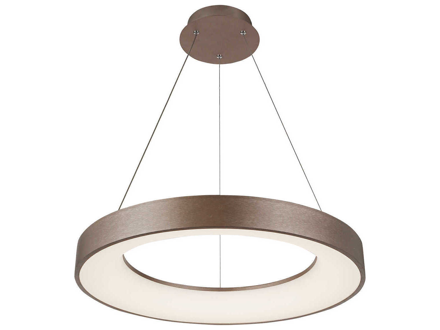 Justice Design Group Acryluxe Light Bronze LED Round Pendant