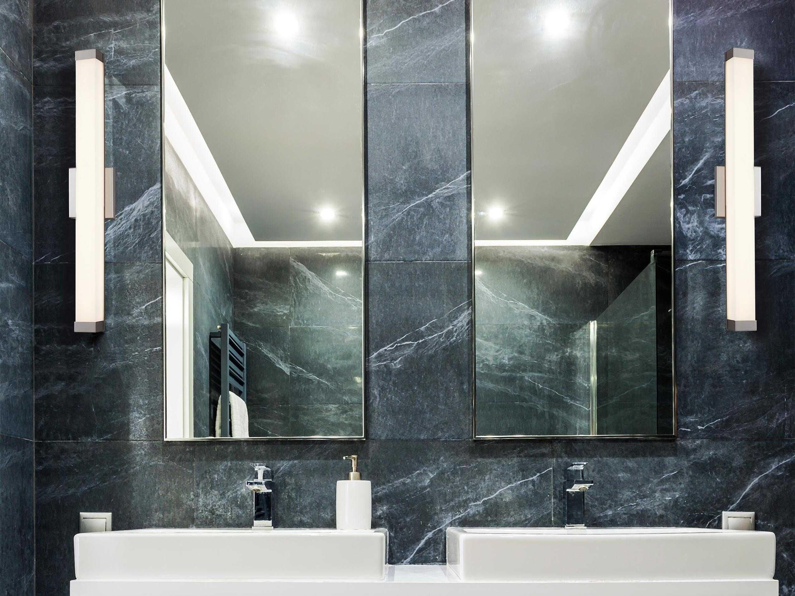 Justice Design Group Acryluxe Brushed Nickel LED Vanity Light