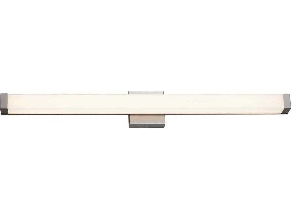 Justice Design Group Acryluxe Brushed Nickel LED Vanity Light