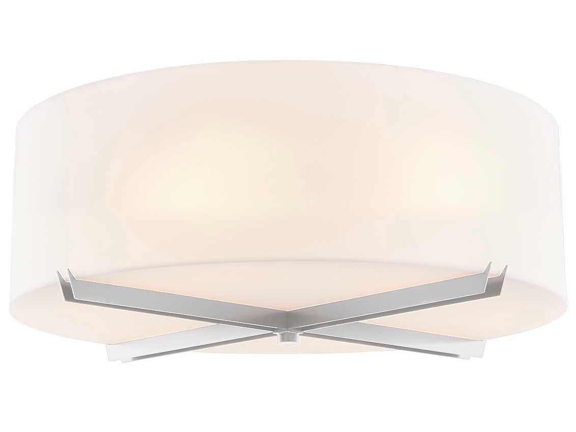 Justice Design Group Acryluxe 3-Light Bronze Flush Mount