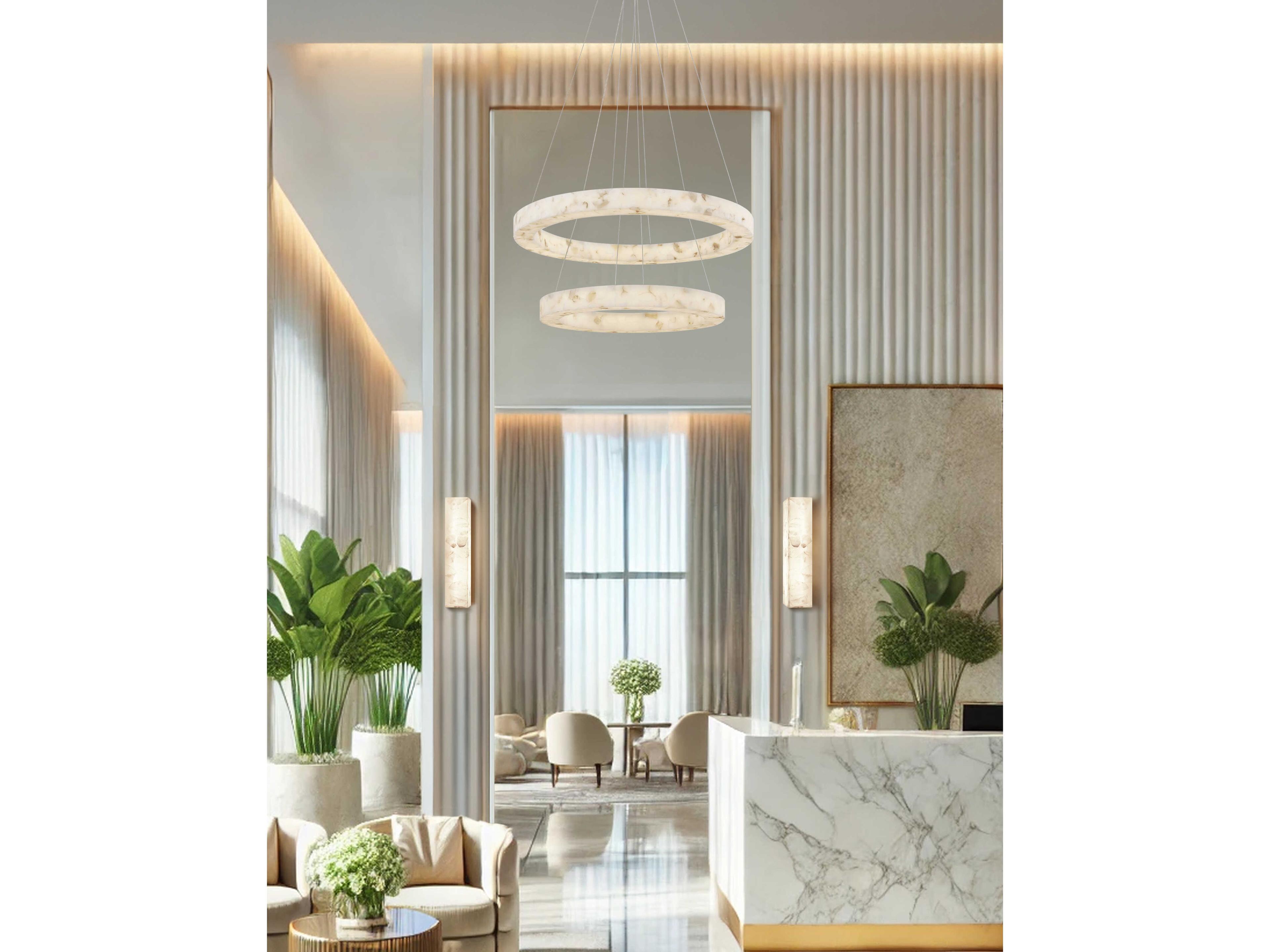 Justice Design Group Lumenaria Medley White Wall Sconce