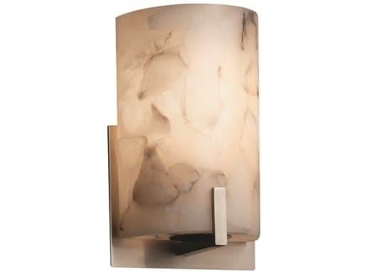 Justice Design Group Alabaster Rocks Bronze Wall Sconce