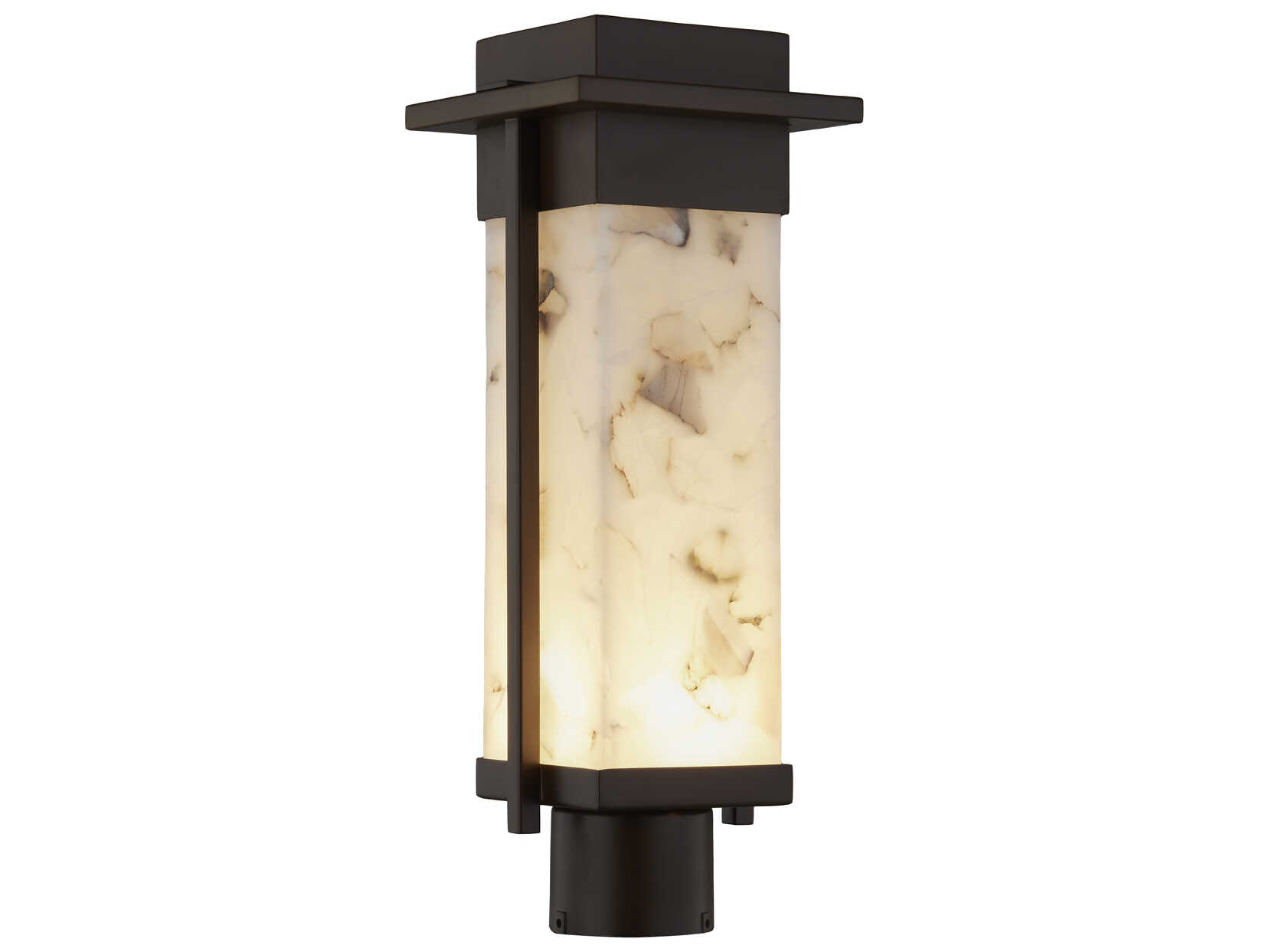 Justice Design Group Alabaster Rocks Pacific LED Outdoor Post Light