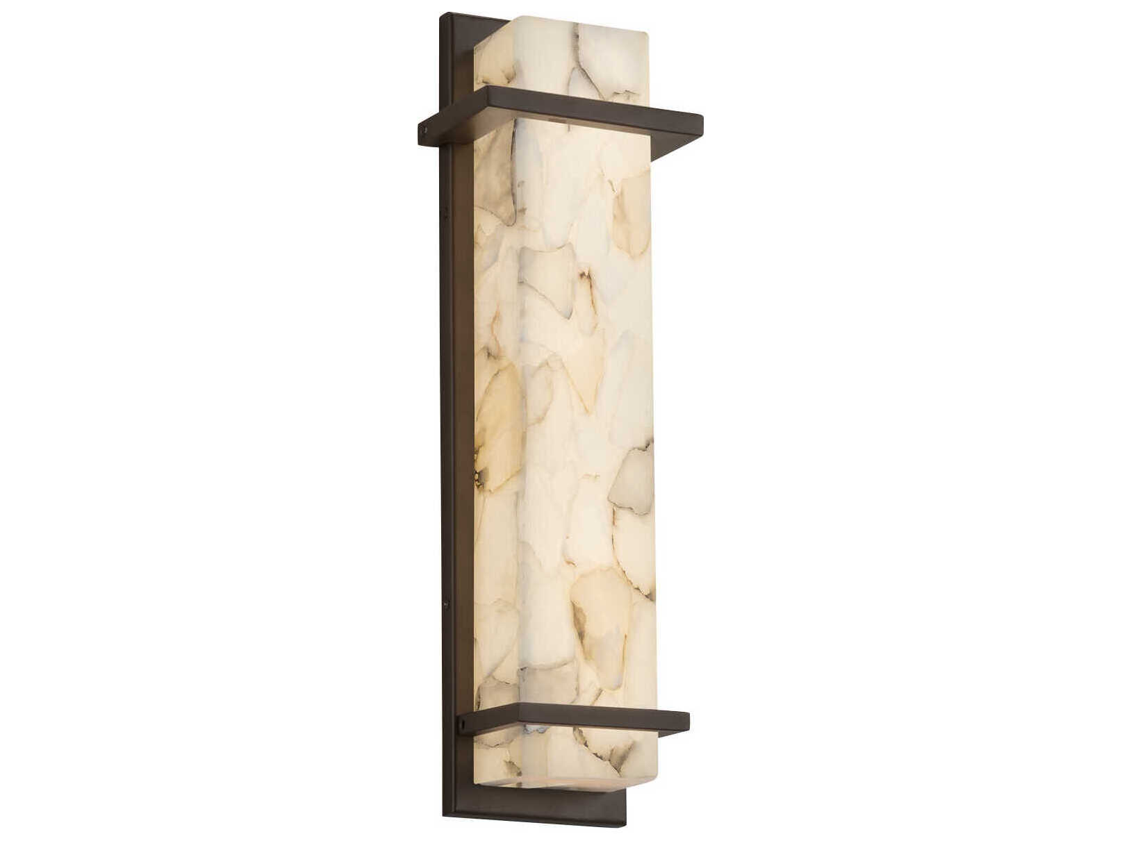Justice Design Group Alabaster Rocks Monolith ADA Outdoor Wall Light