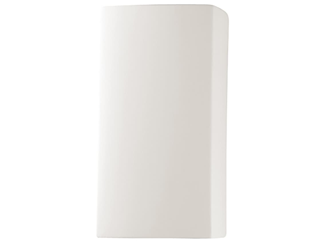 Justice Design Group Ambiance 1-Light White Wall Sconce