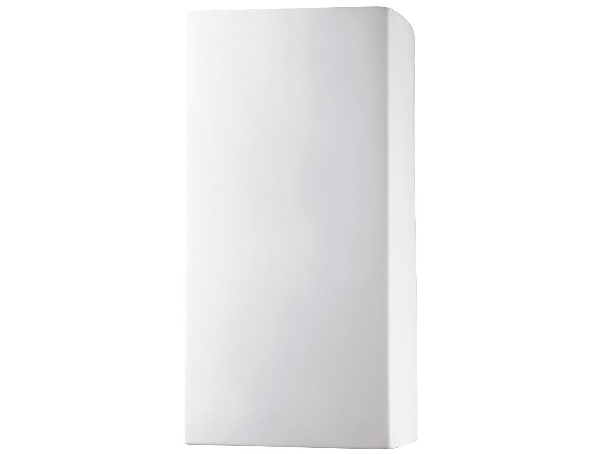 Justice Design Group Ambiance 1-Light White Wall Sconce