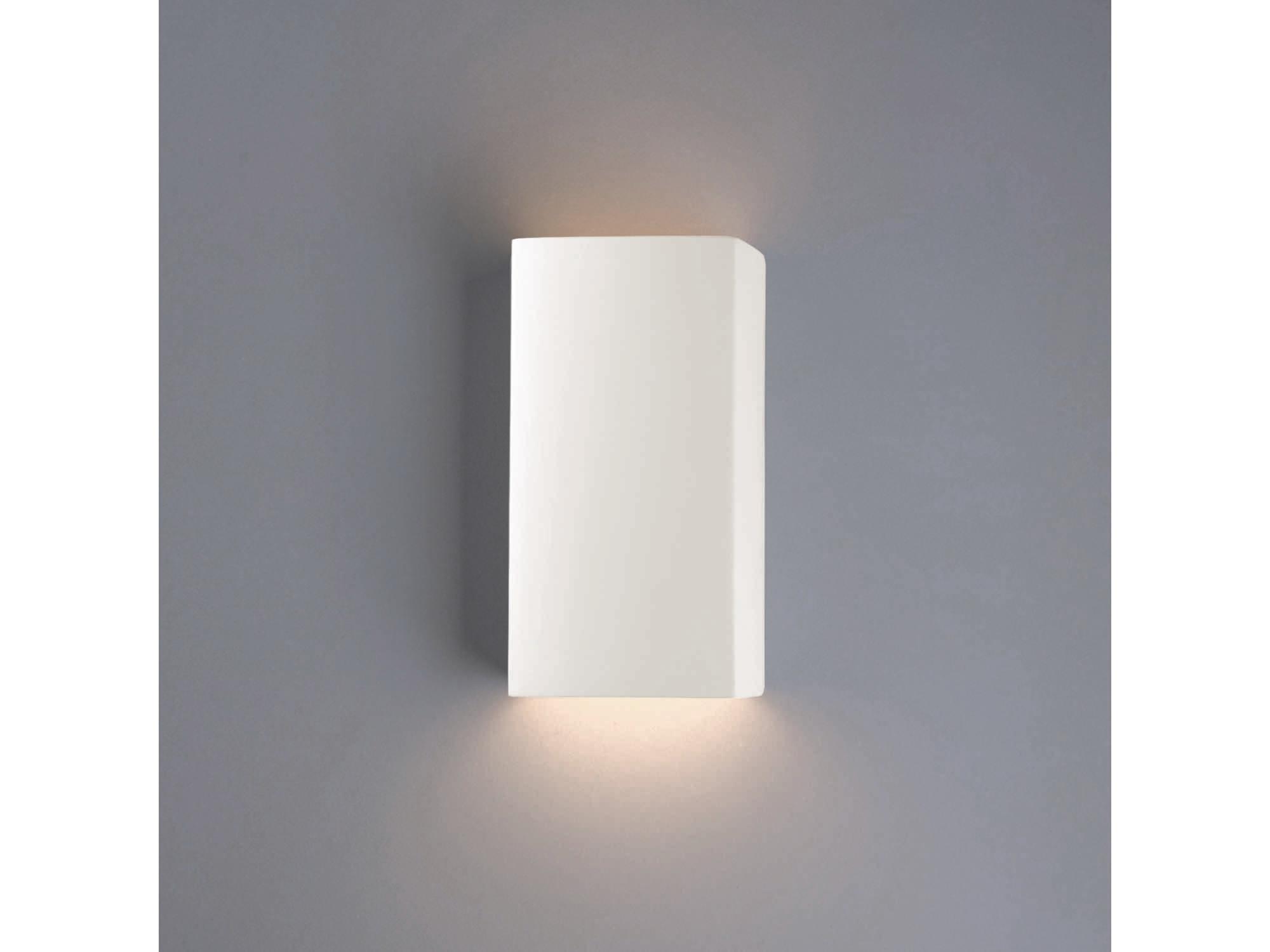 Justice Design Group Ambiance 1-Light White Wall Sconce