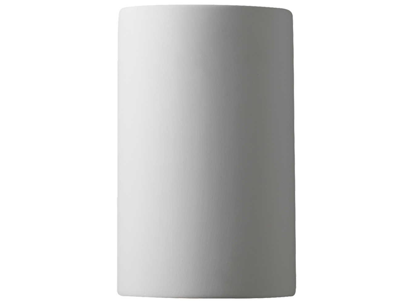 Justice Design Group Ambiance 1-Light White Wall Sconce