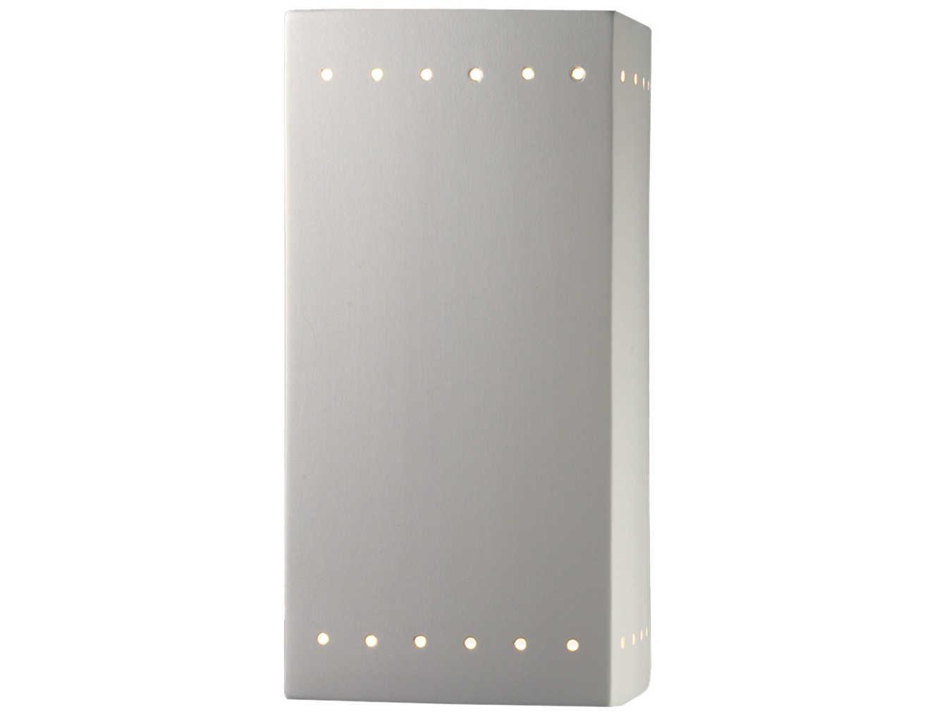 Justice Design Group Ambiance Outdoor Wall Light with Perfs (Open Top & Bottom)