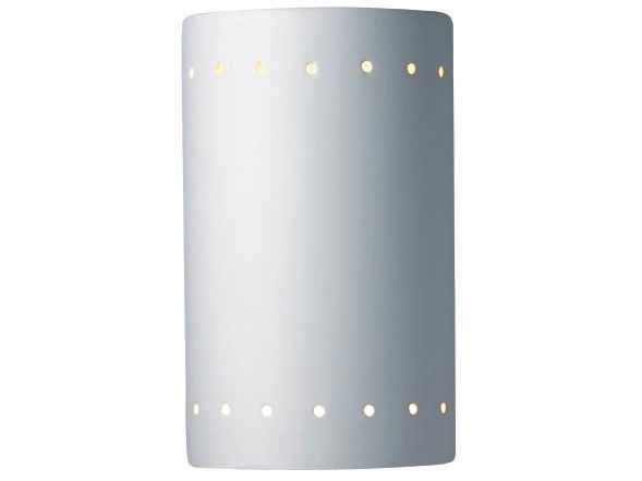 Justice Design Group Ambiance Outdoor Wall Light with Perfs (Closed Top)