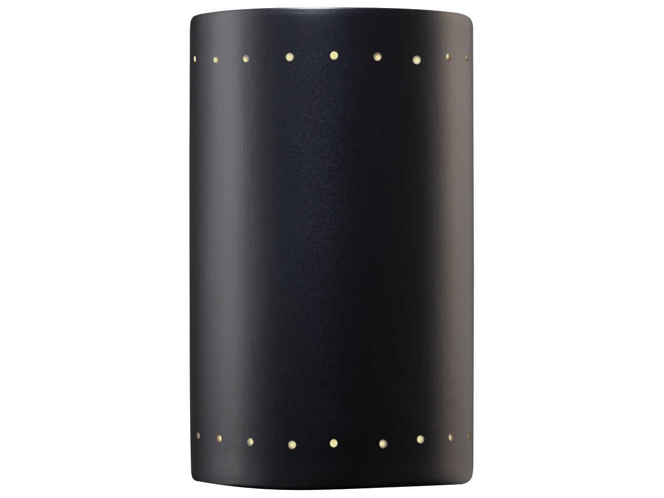 Justice Design Group Ambiance Outdoor Wall Light with Perfs (Closed Top)