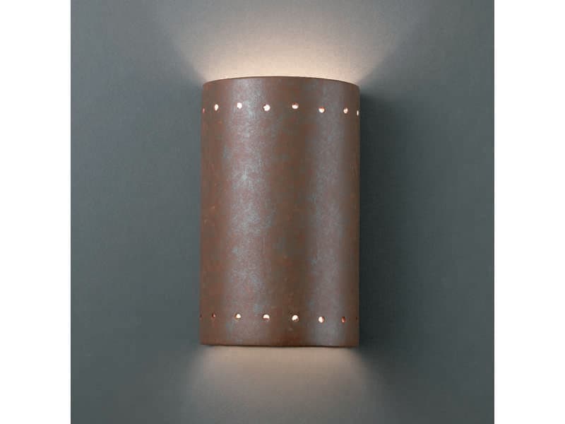 Justice Design Group Ambiance 1-Light Black Wall Sconce