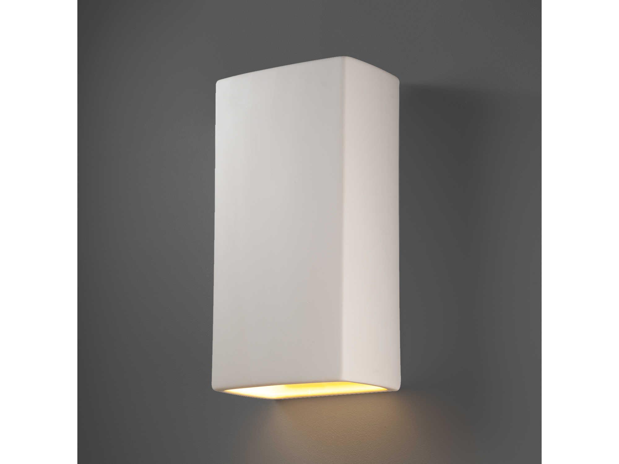 Justice Design Group Ambiance 1 - Light Outdoor Wall Light (Closed Top)