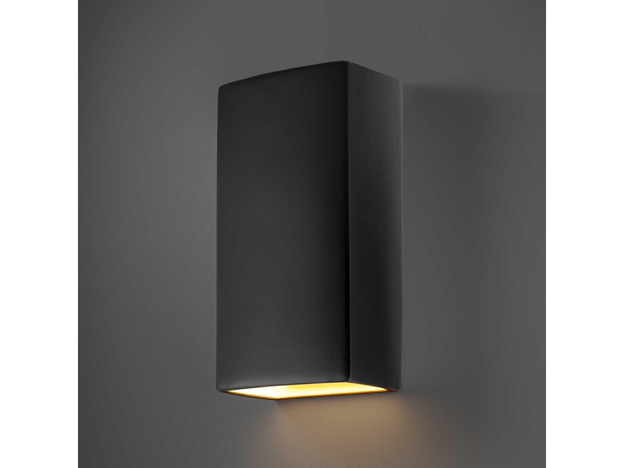 Justice Design Group Ambiance 1 - Light Outdoor Wall Light (Closed Top)