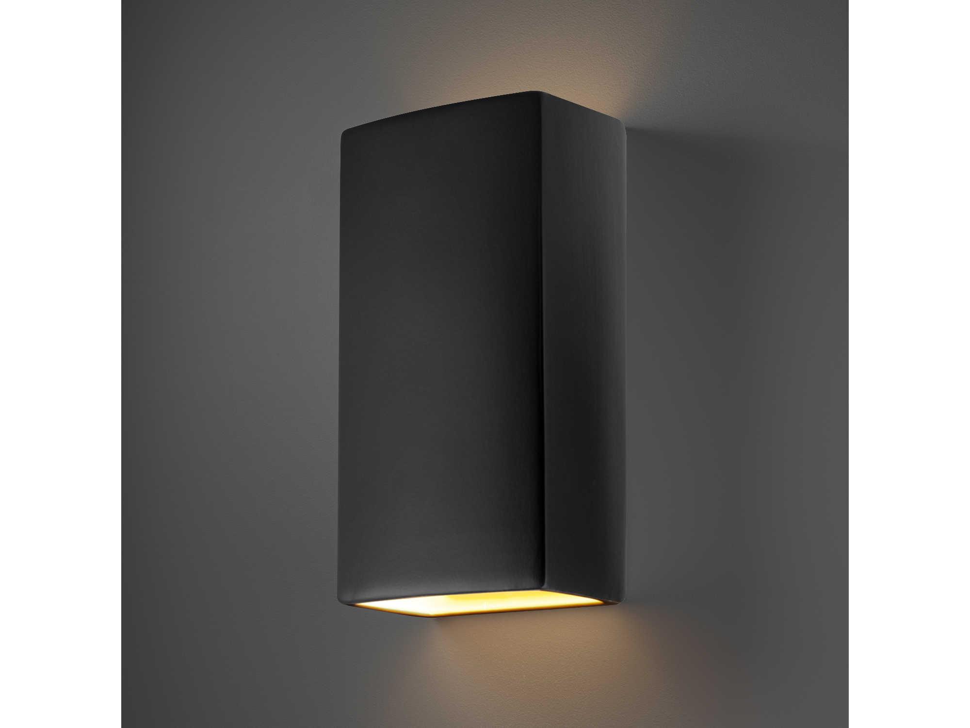Justice Design Group Ambiance 2 - Light Outdoor Wall Light (Open Top & Bottom)