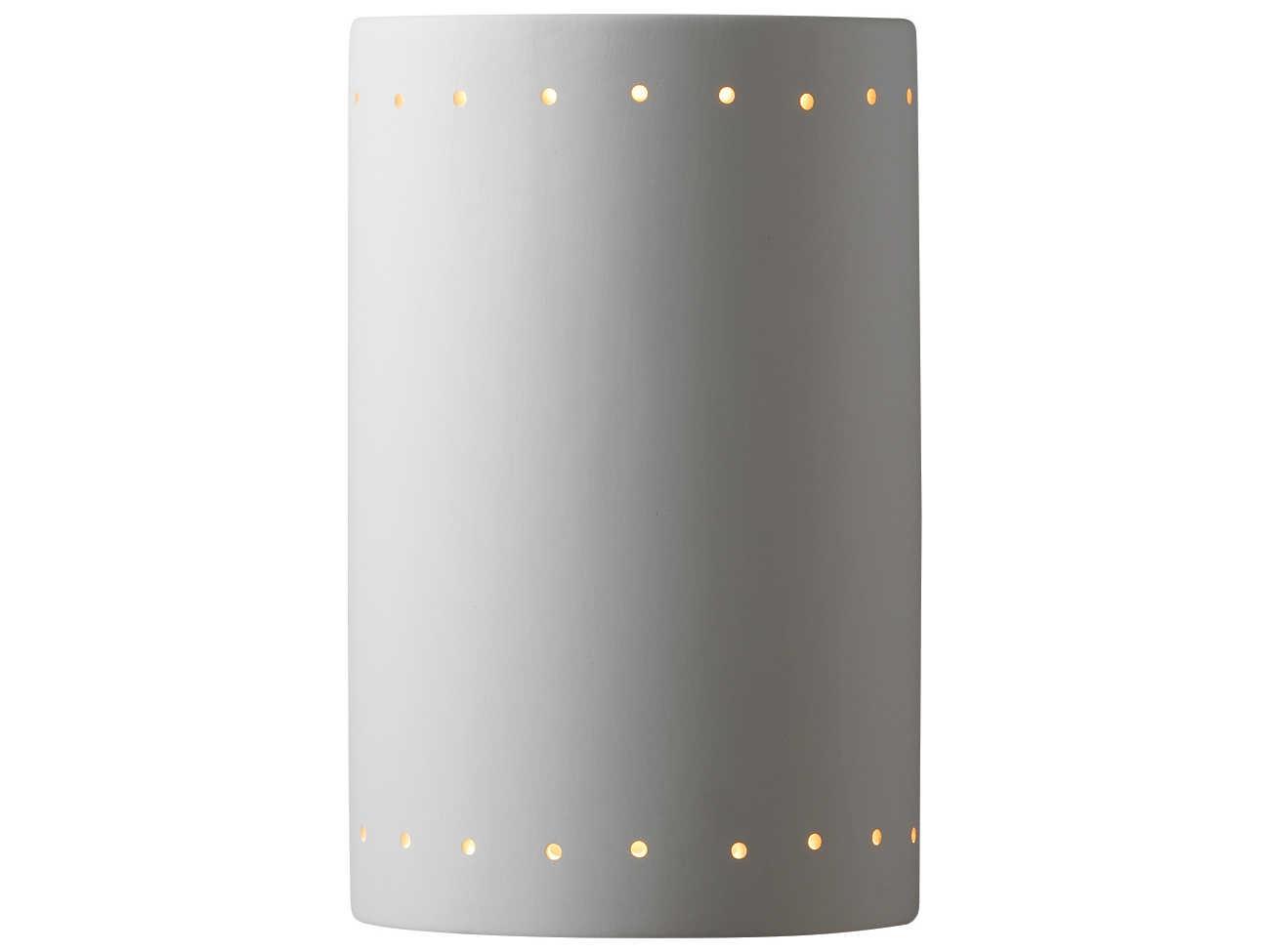 Justice Design Group Ambiance 2-Light White Wall Sconce