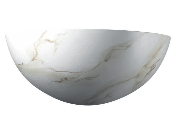 Justice Design Group Ambiance 1-Light White Wall Sconce