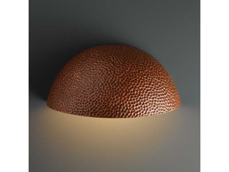 Justice Design Group Ambiance Quarter Sphere 1 - Light Outdoor Wall Light