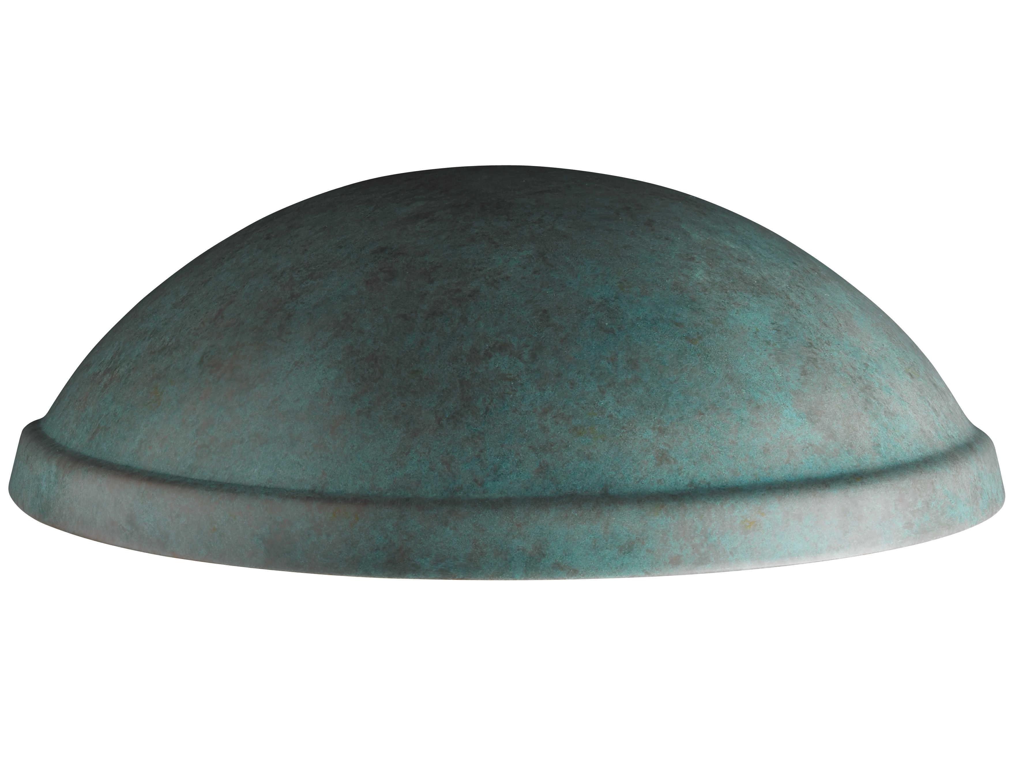 Justice Design Group Ambiance Rimmed Quarter Sphere 1 - Light Outdoor Wall Light