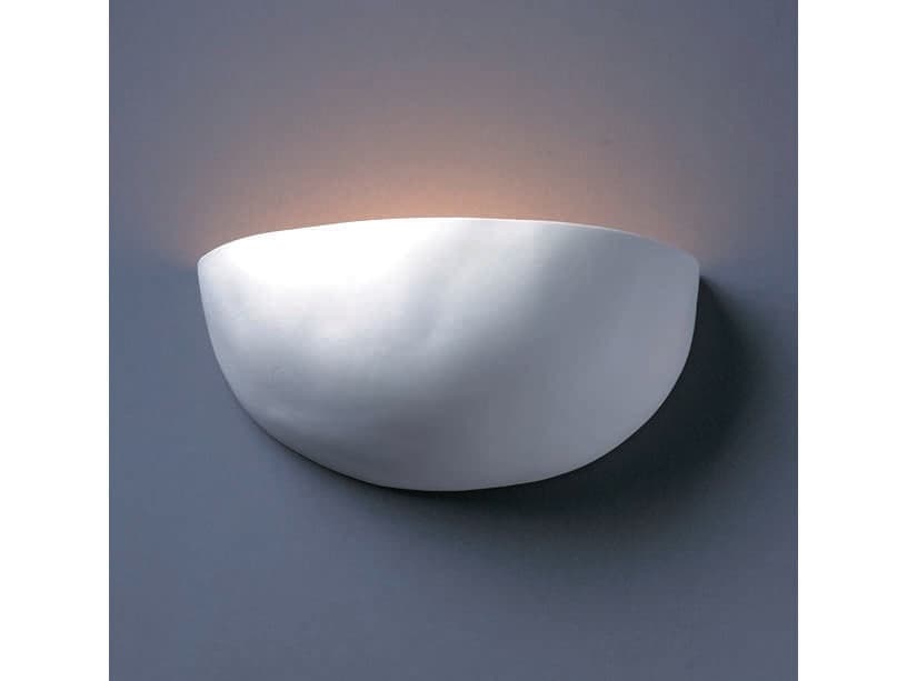 Justice Design Group Ambiance 1-Light White Wall Sconce