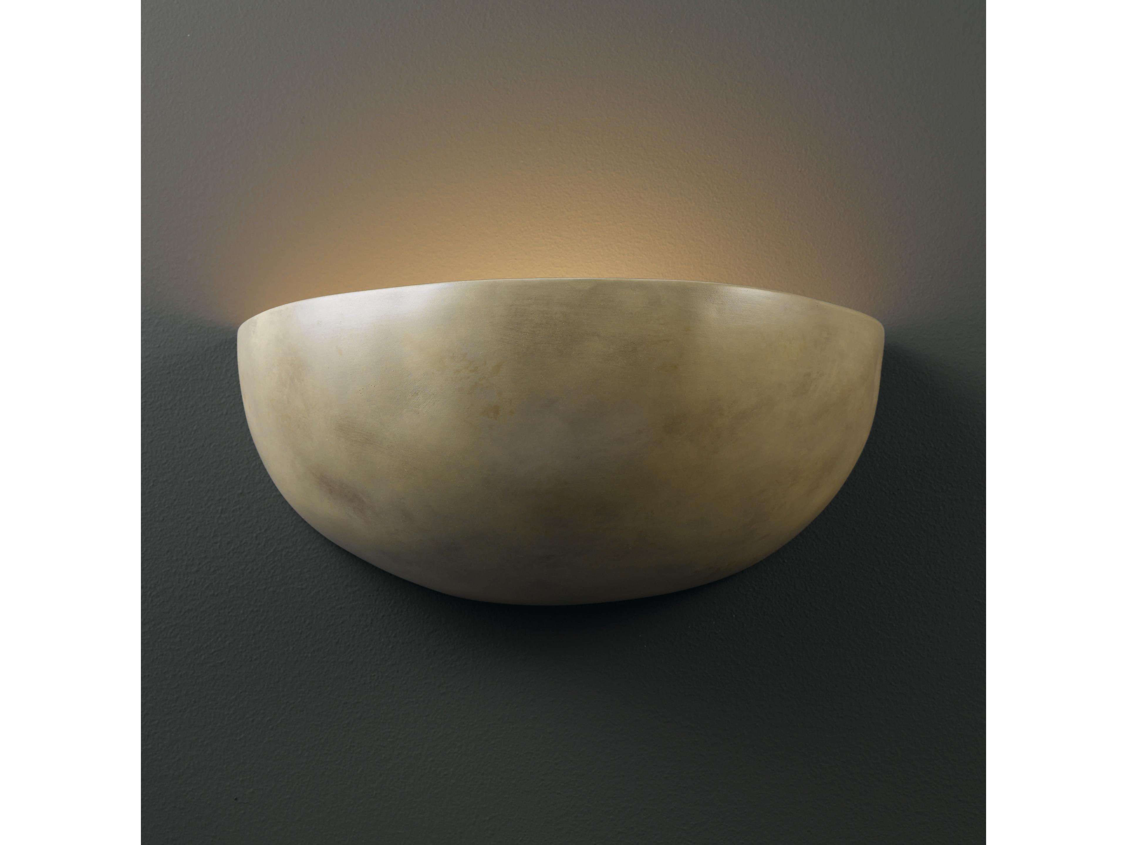 Justice Design Group Ambiance 1-Light White Wall Sconce