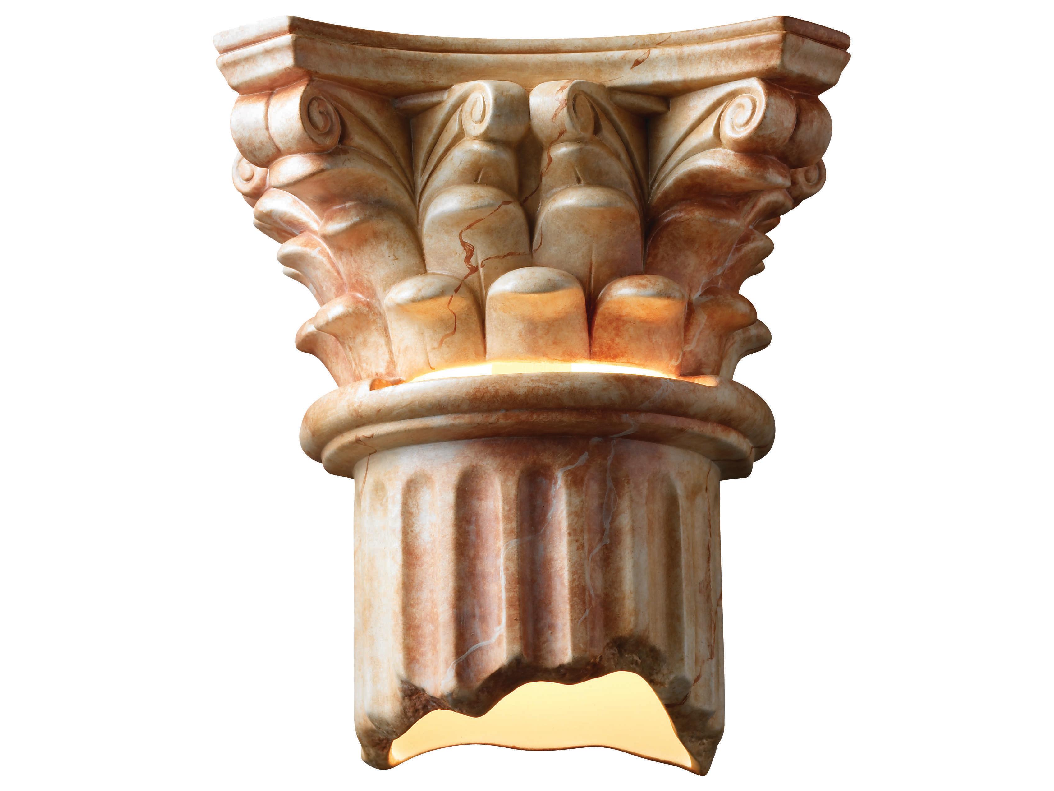 Justice Design Group Ambiance Corinthian 1 - Light Outdoor Wall Light
