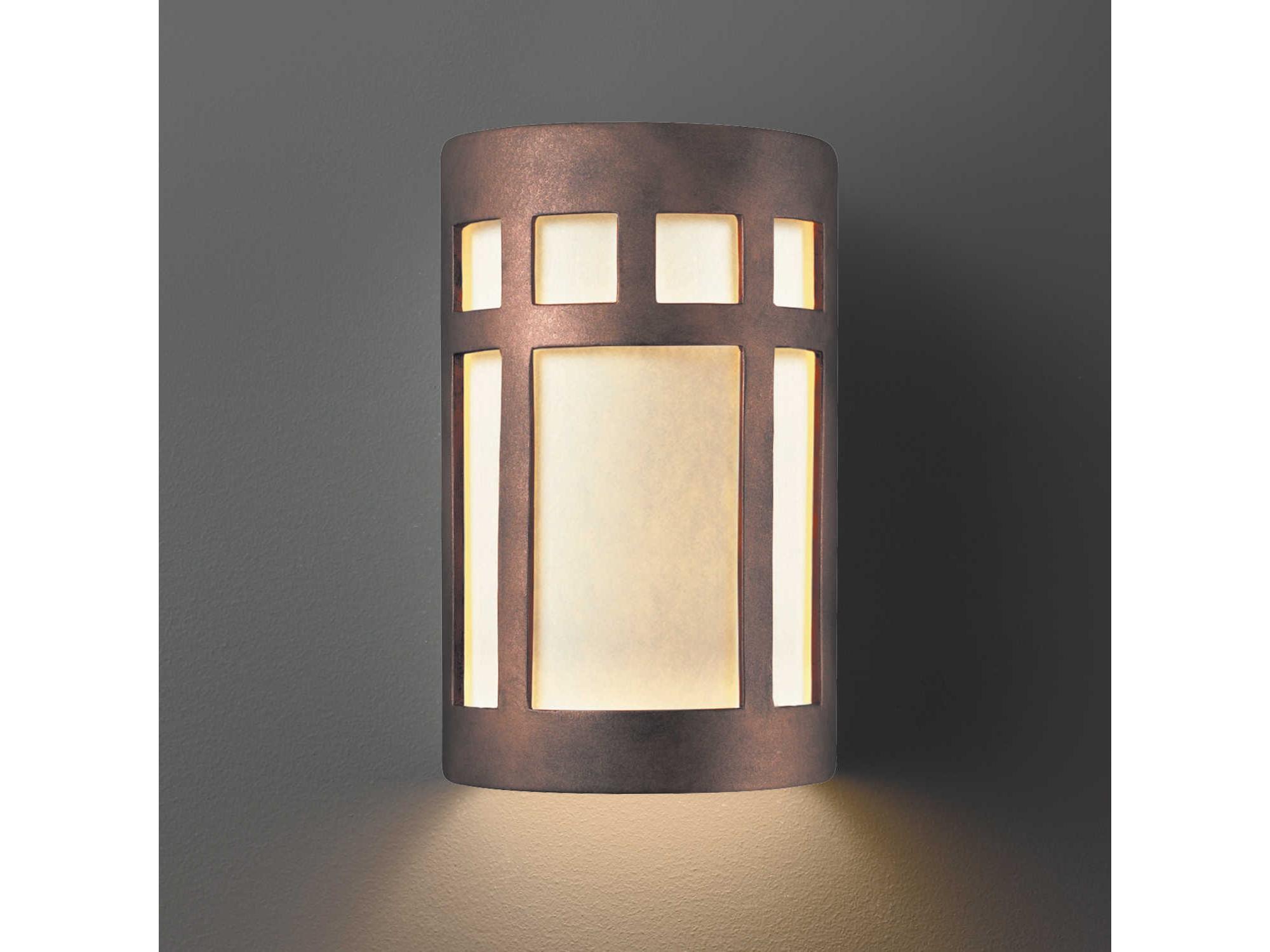 Justice Design Group Ambiance Outdoor Wall Light (Closed Top)