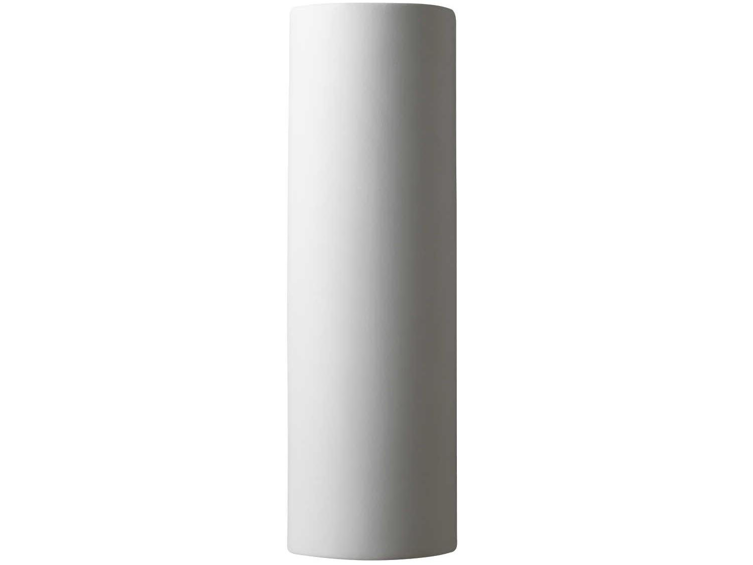 Justice Design Group Ambiance 1-Light White Wall Sconce