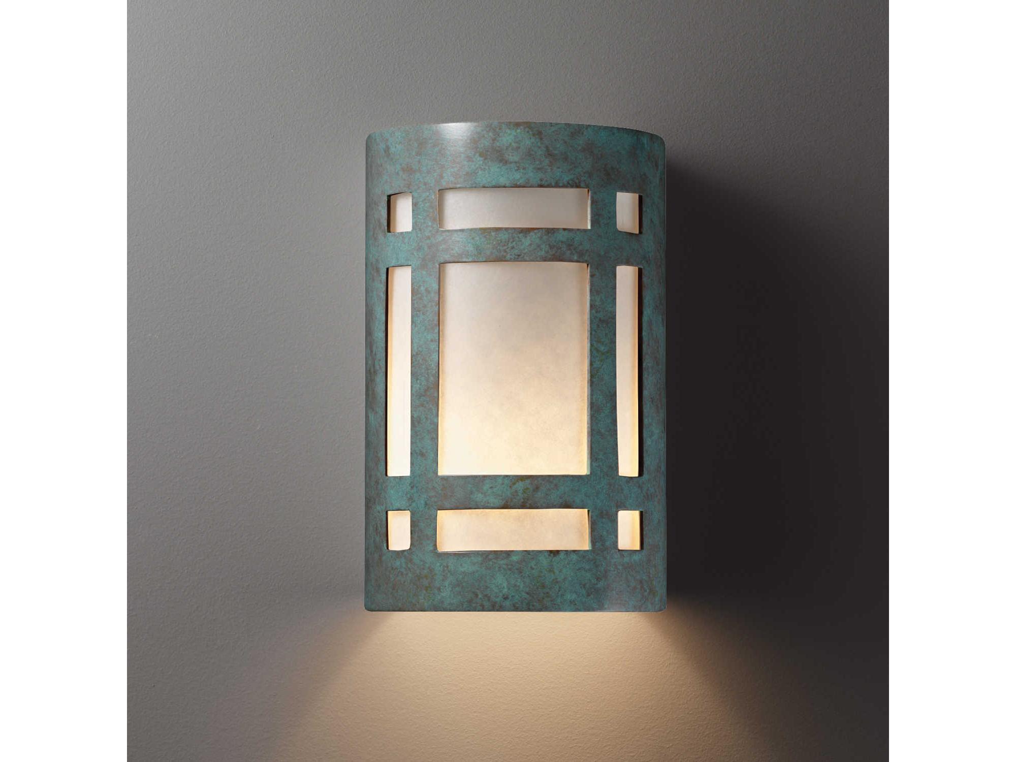 Justice Design Group Ambiance Outdoor Wall Light (Closed Top)