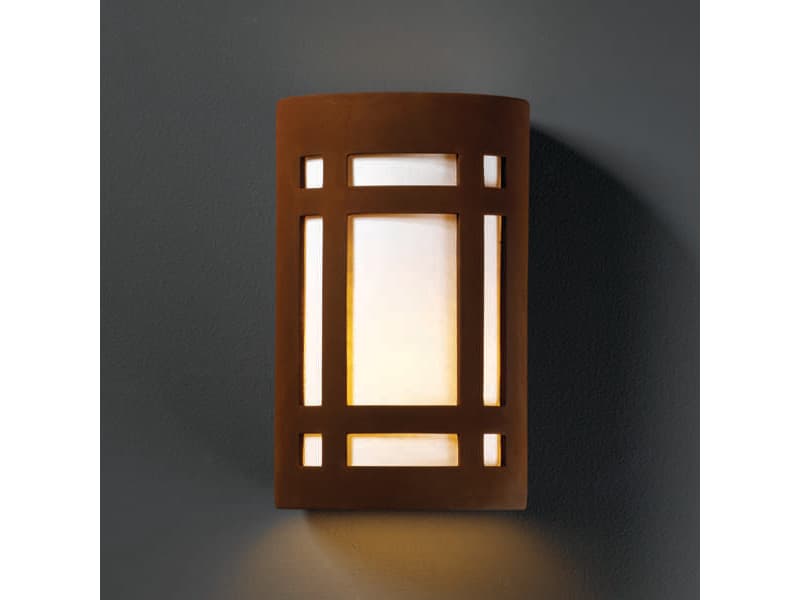 Justice Design Group Ambiance Outdoor Wall Light (Closed Top)