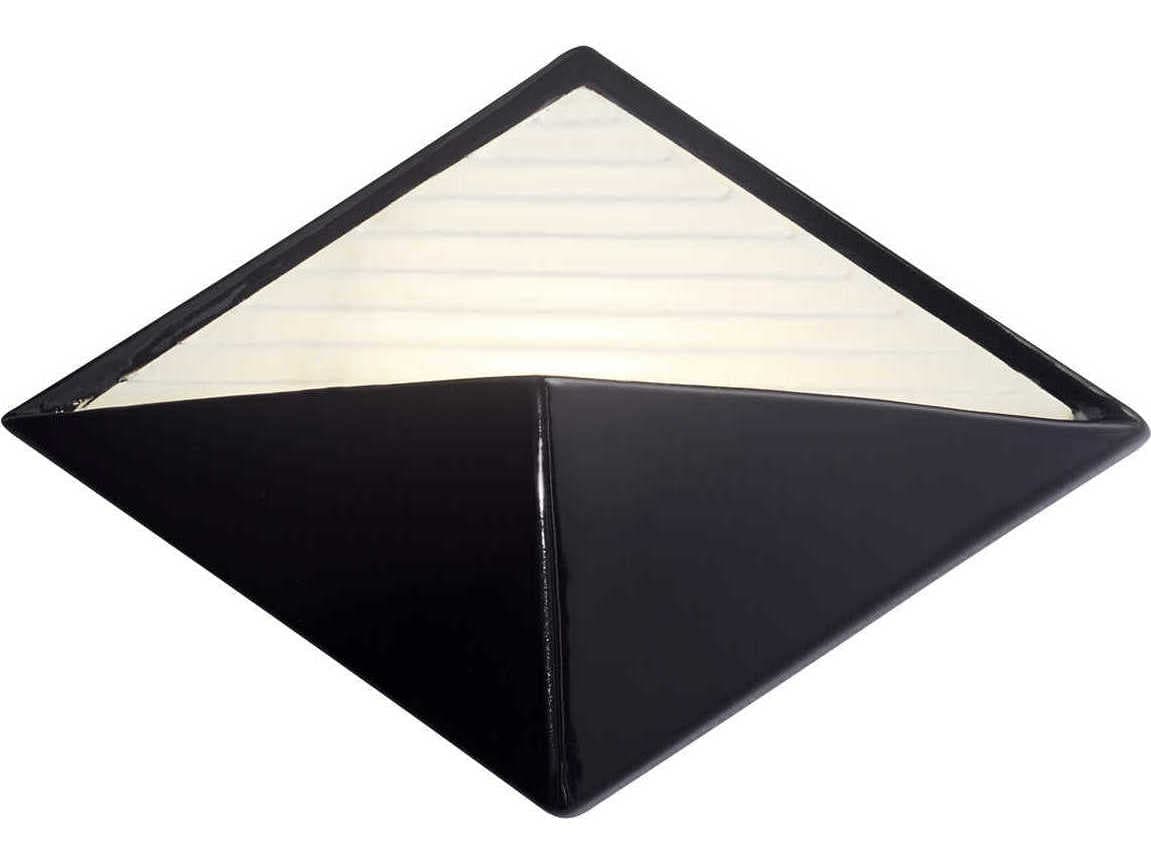 Justice Design Group Ambiance Diamond Outdoor Wall Light