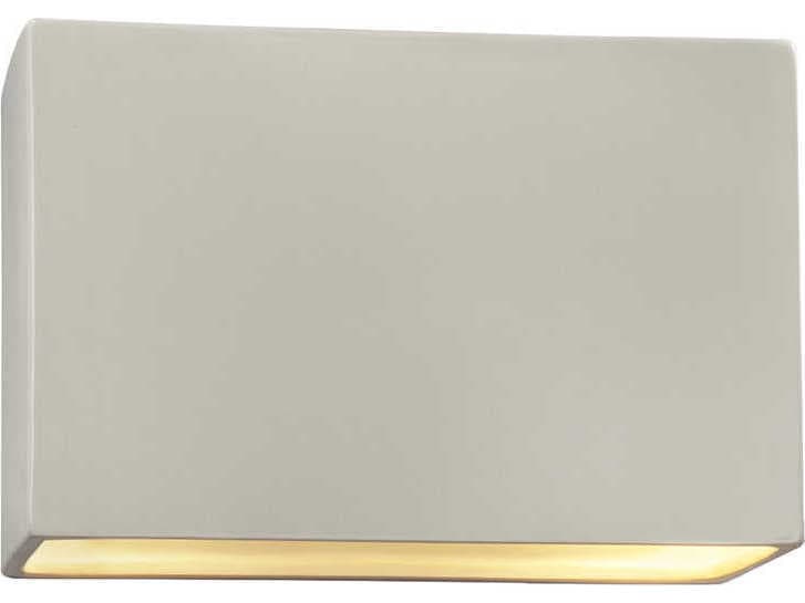 Justice Design Group Ambiance 1-Light White Wall Sconce