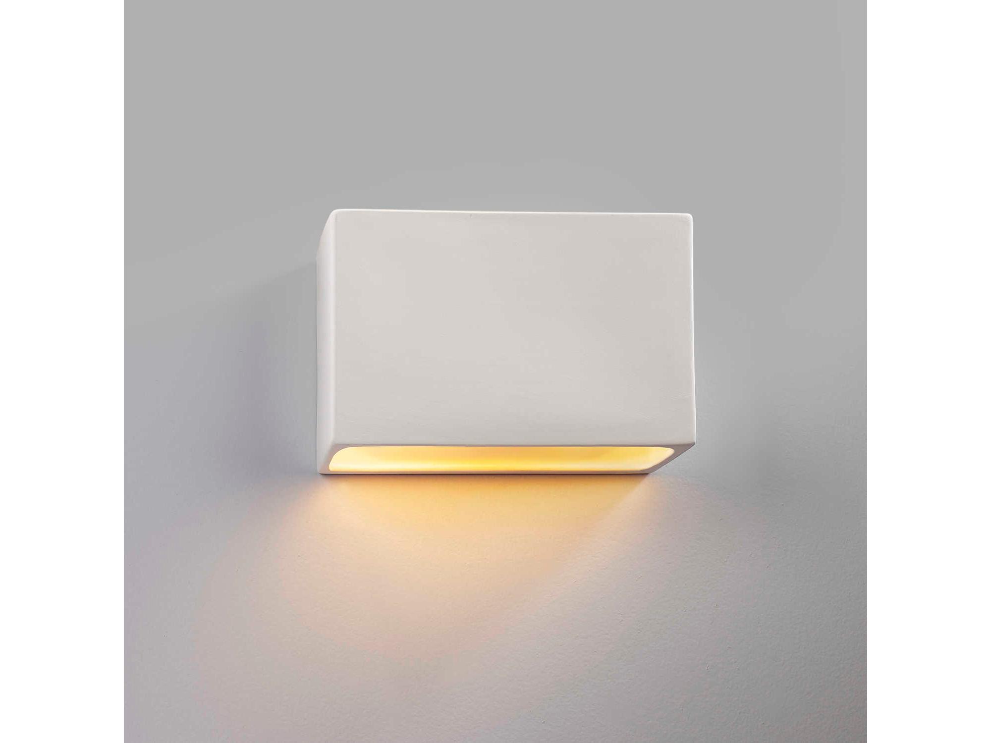 Justice Design Group Ambiance 1-Light White Wall Sconce