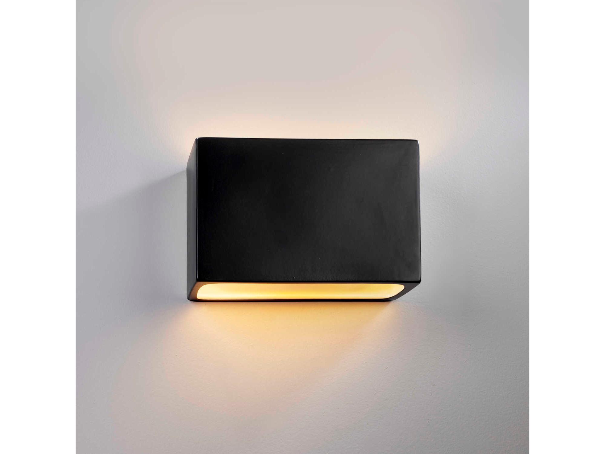 Justice Design Group Ambiance 1-Light White Wall Sconce