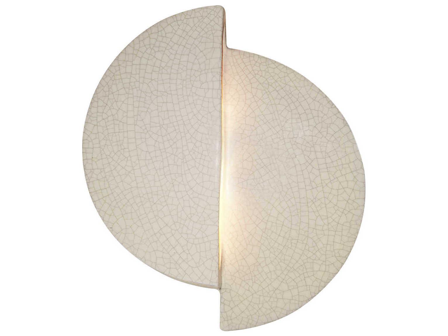 Justice Design Group Ambiance White LED Wall Sconce