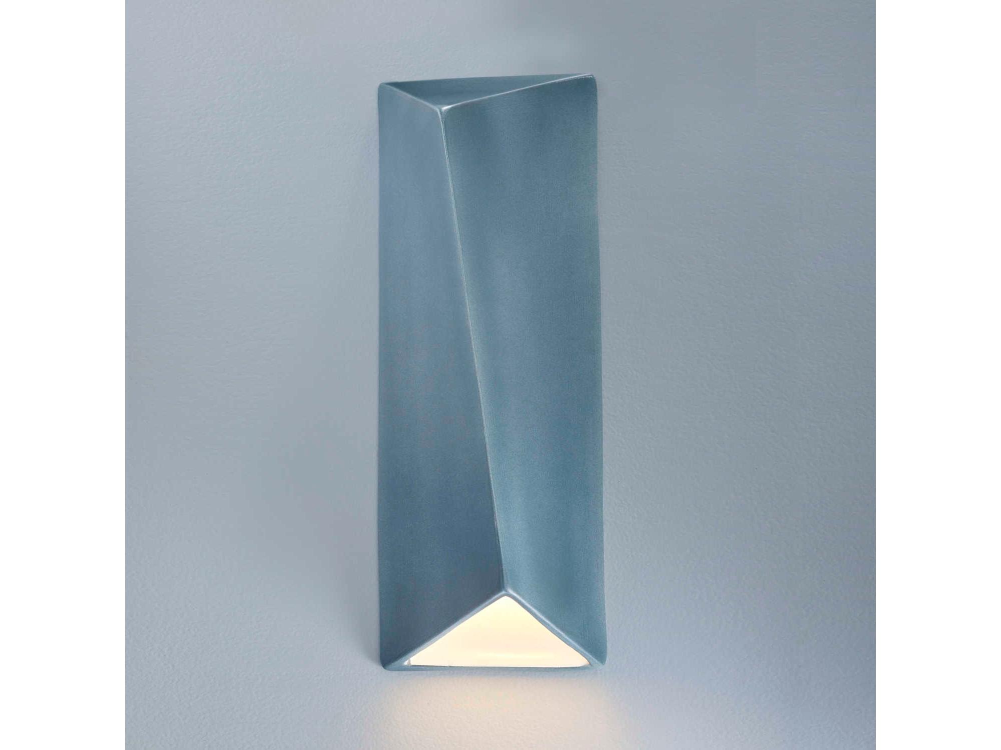 Justice Design Group Ambiance Diagonal Outdoor Wall Light (Closed Top)