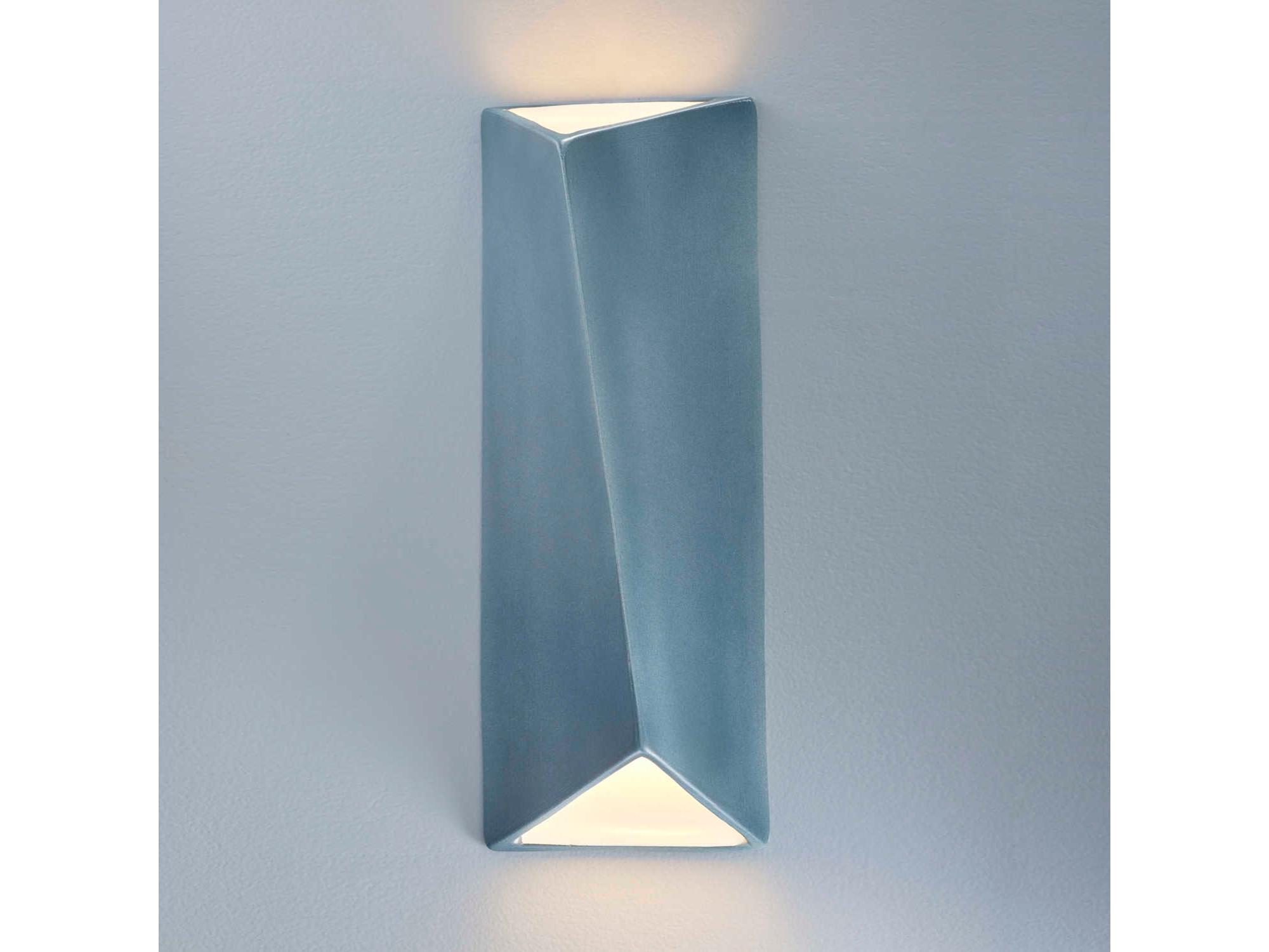 Justice Design Group Ambiance White LED Wall Sconce