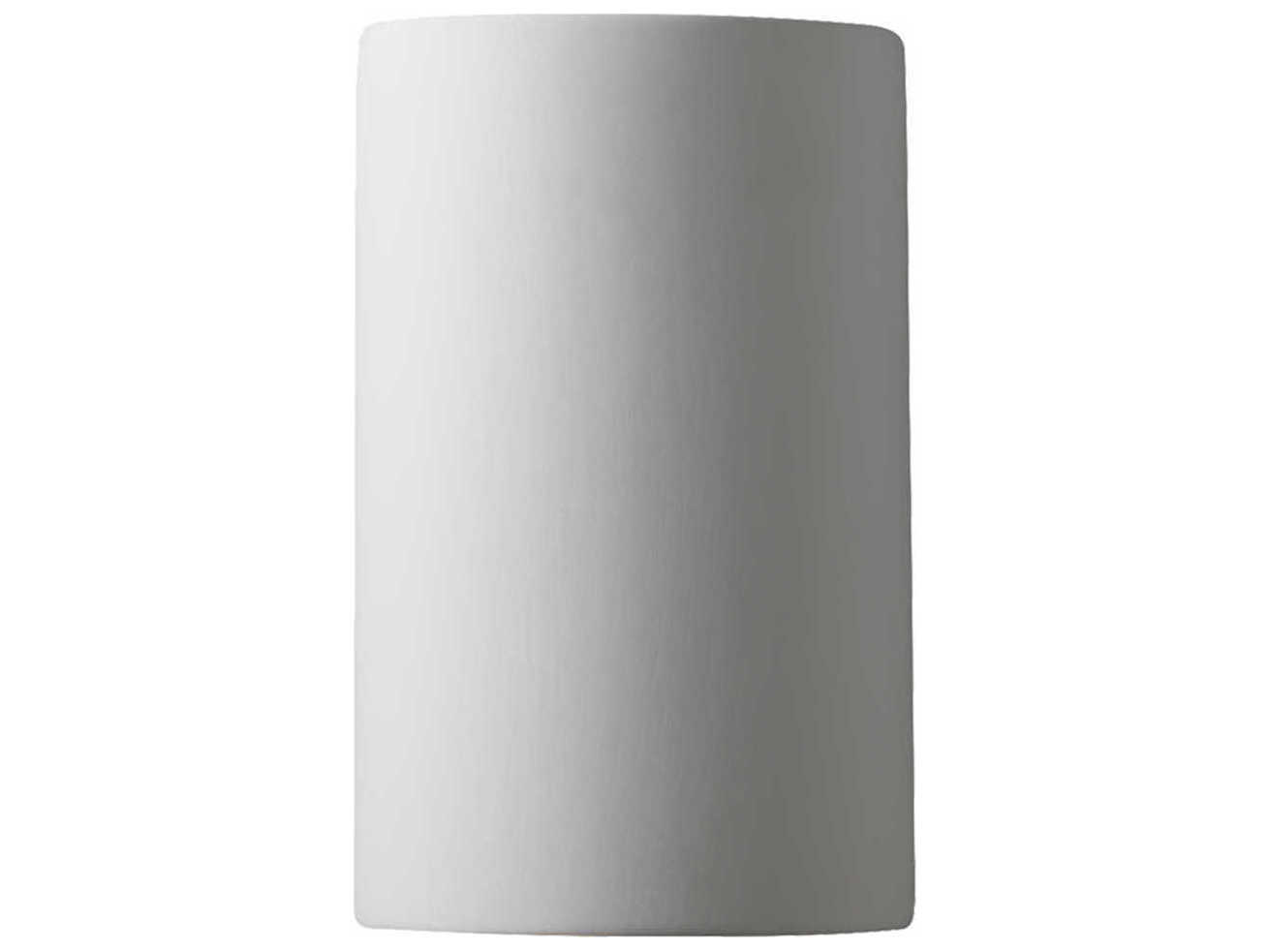 Justice Design Group Ambiance 1-Light White Wall Sconce