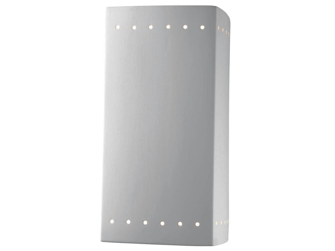 Justice Design Group Ambiance Outdoor Wall Light with Perfs (Closed Top)