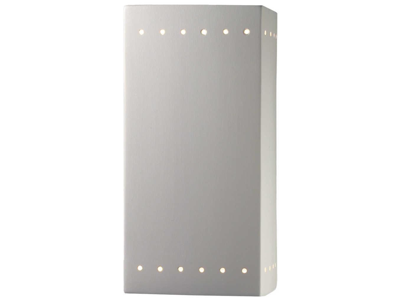 Justice Design Group Ambiance Outdoor Wall Light with Perfs (Open Top & Bottom)