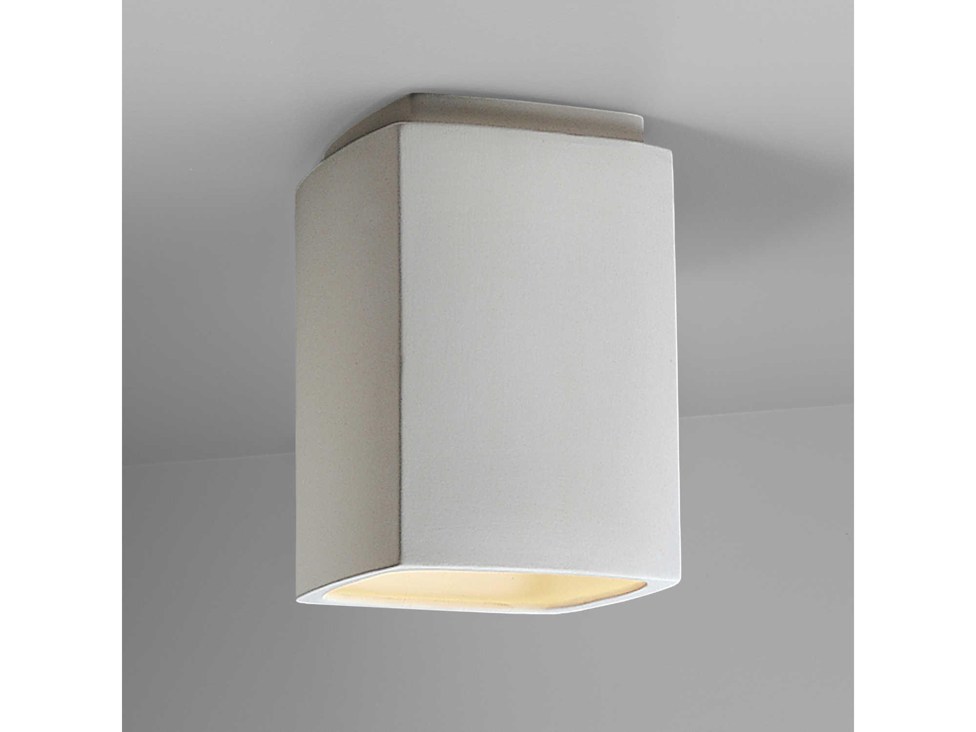 Justice Design Group Radiance Rectangle 1 - Light Outdoor Ceiling Light
