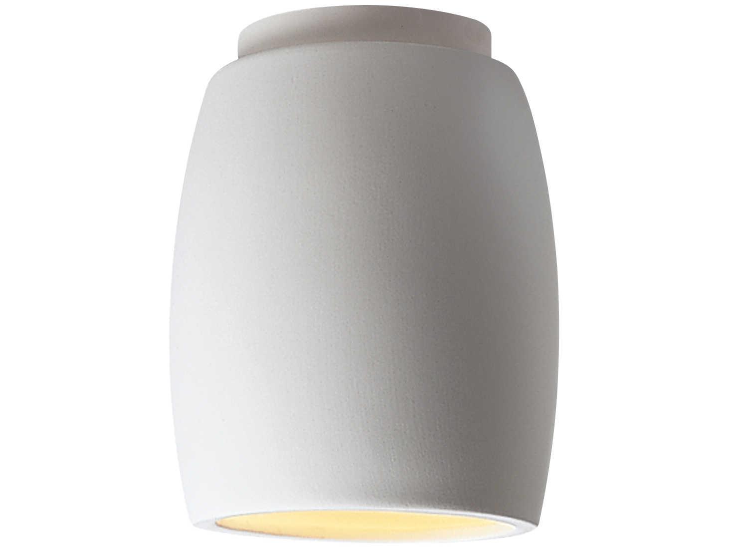 Justice Design Group Radiance Curved 1 - Light Outdoor Ceiling Light