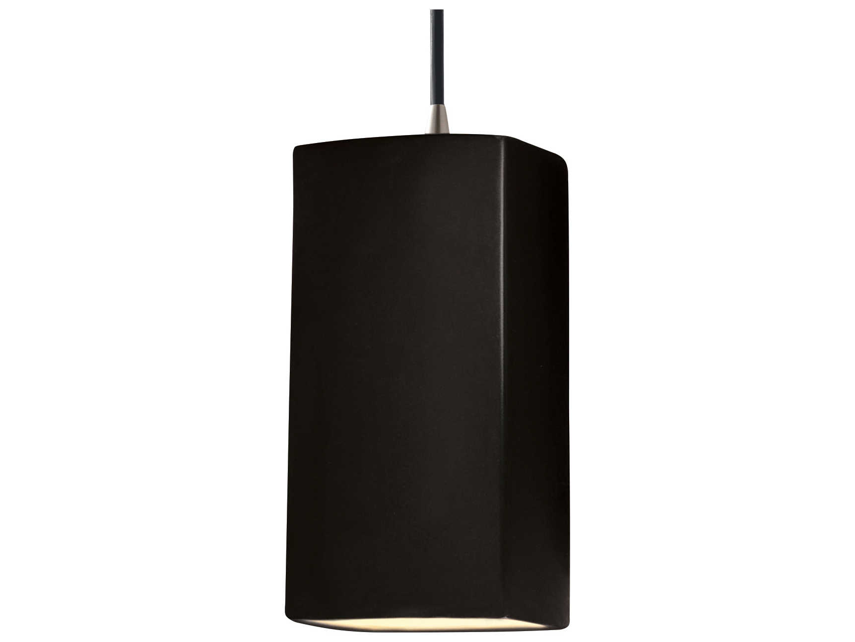 Justice Design Group Radiance 1-Light Black Mini Pendant