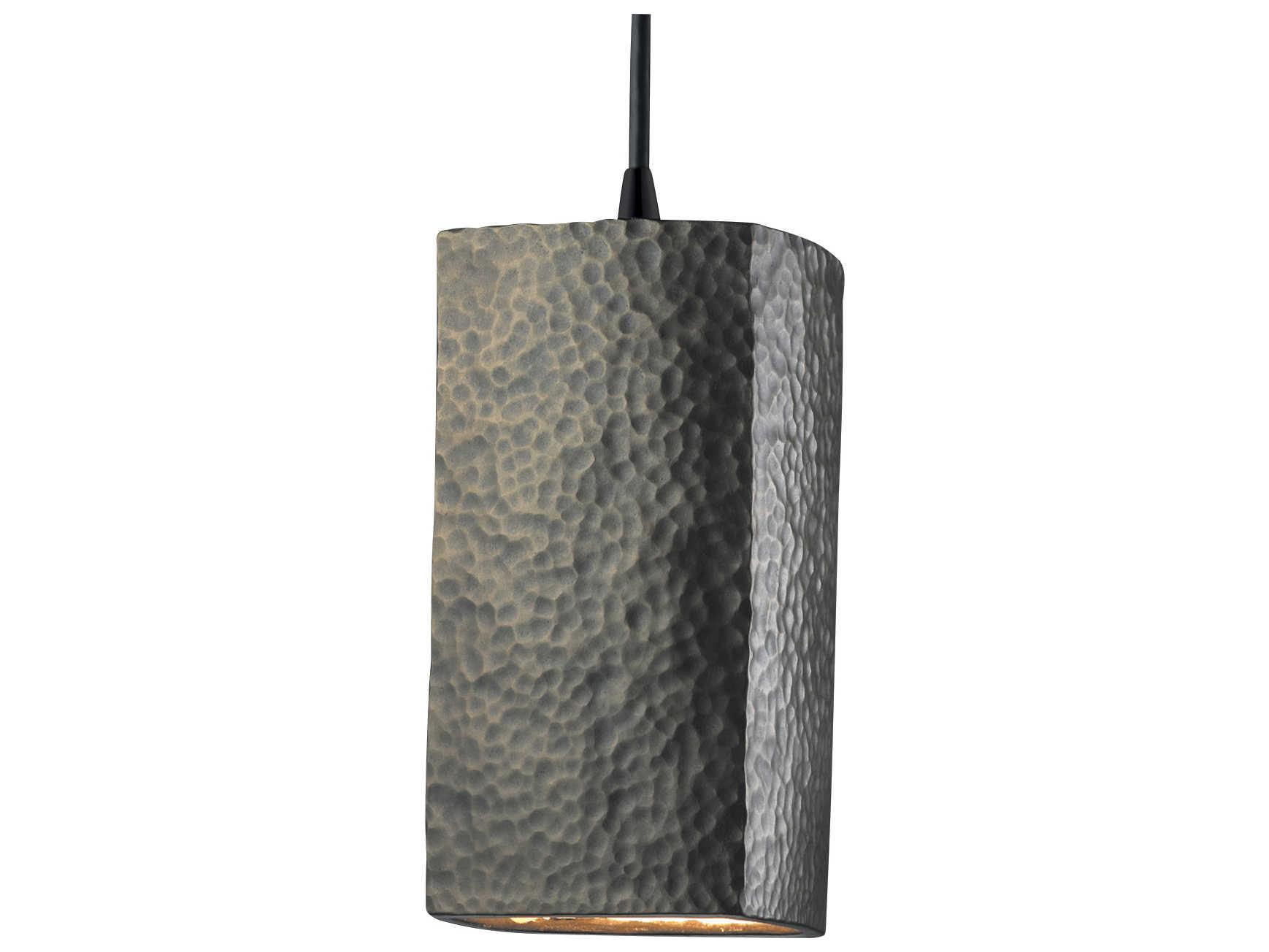 Justice Design Group Radiance 1-Light Black Mini Pendant