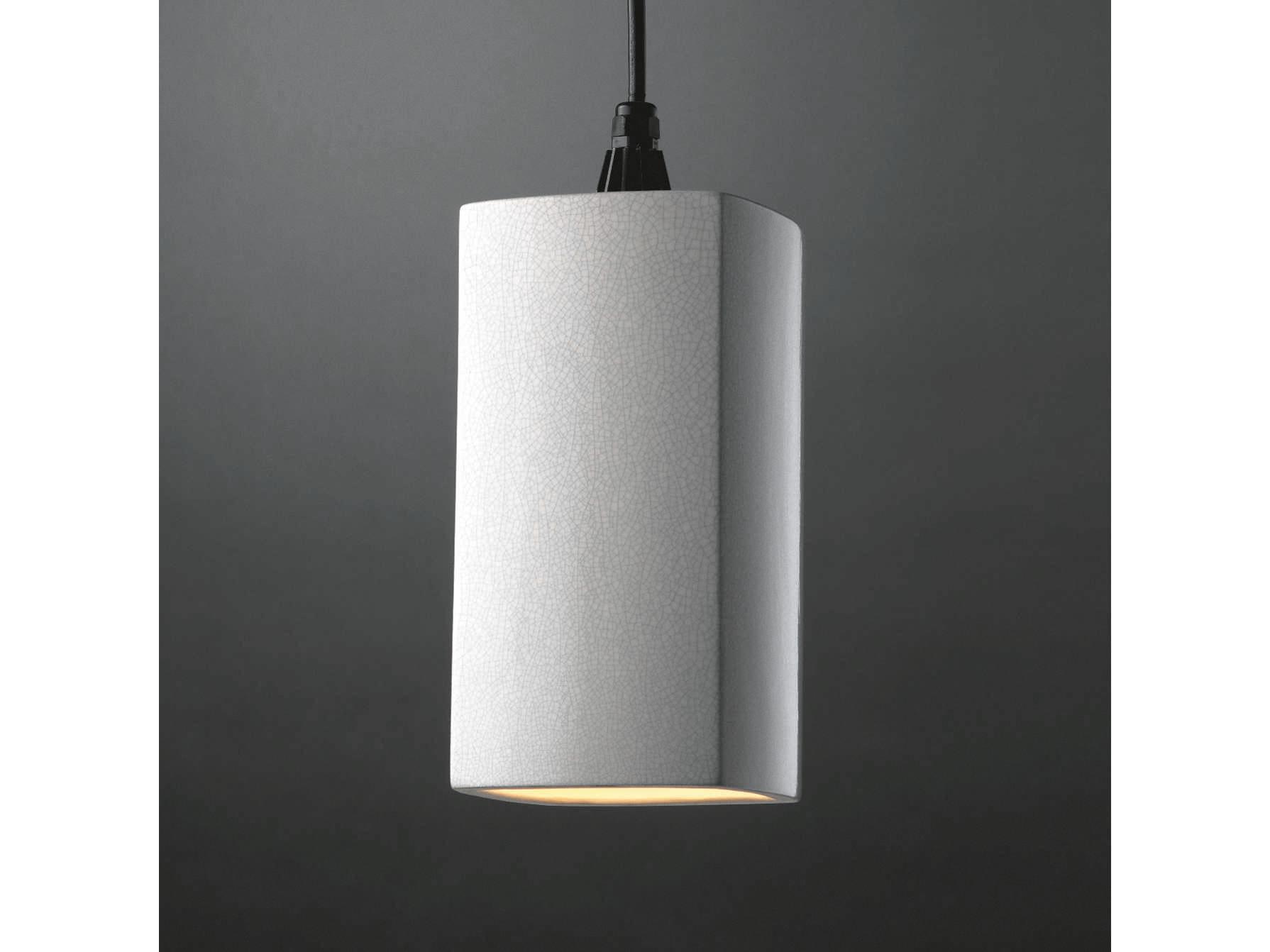 Justice Design Group Radiance 1-Light Black Mini Pendant